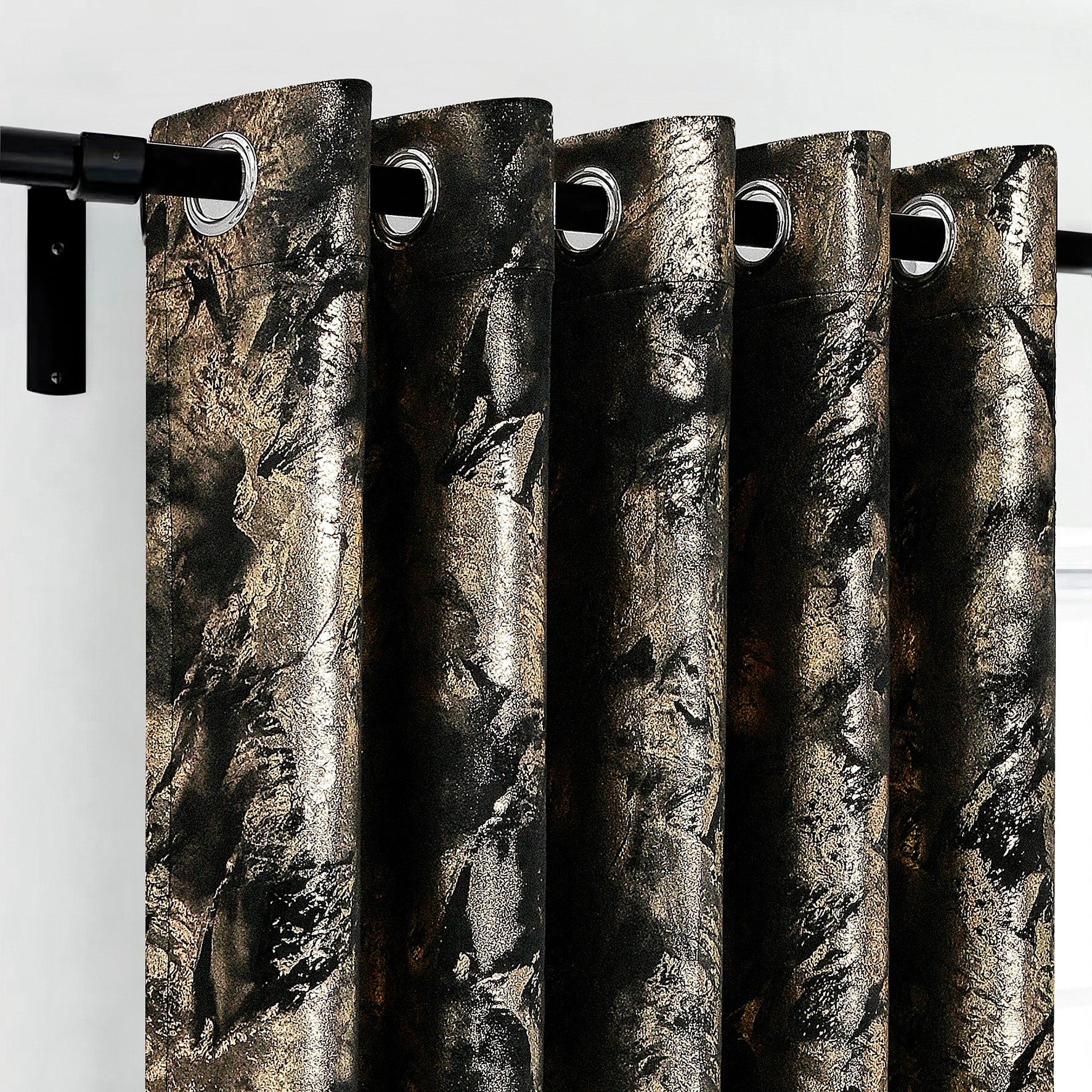 Rainbow Luxury Textured Blackout Curtains