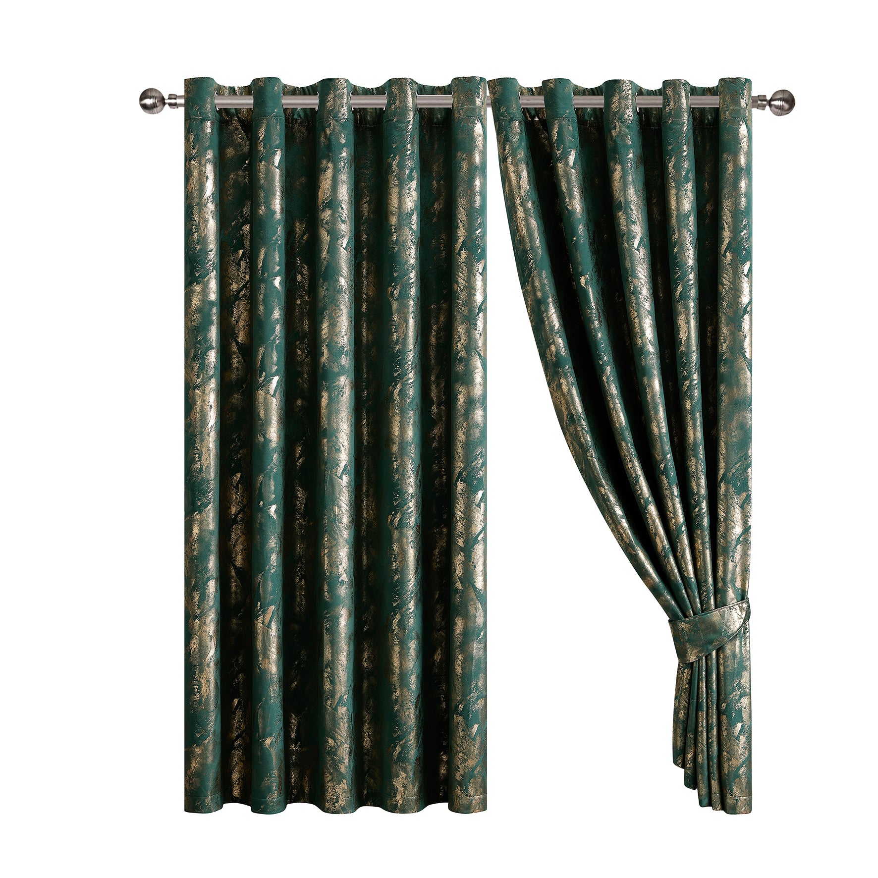 Rainbow Luxury Textured Blackout Curtains