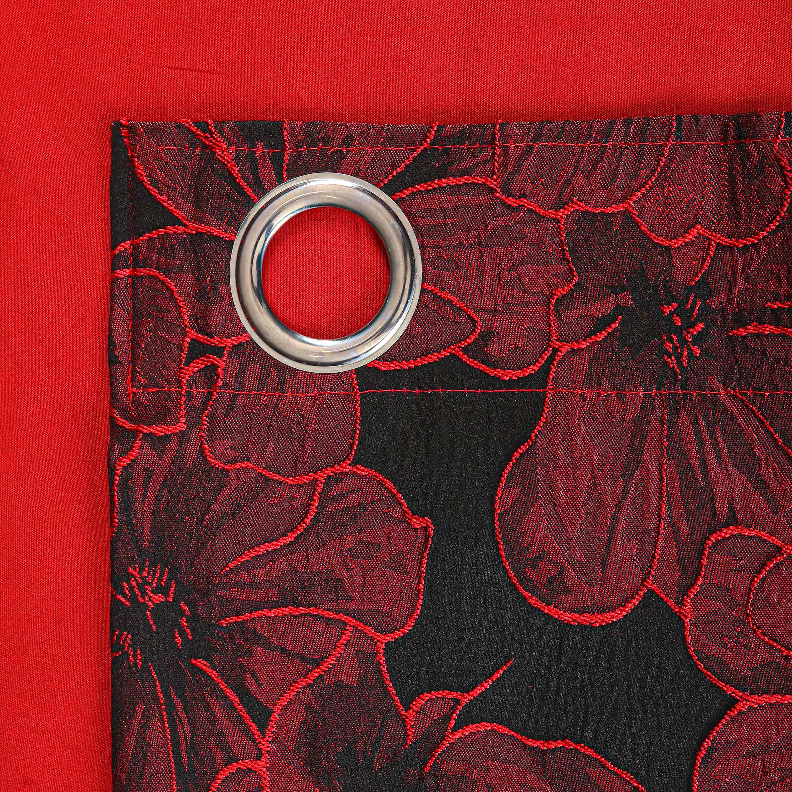 Diana Luxury Floral Blackout Curtains