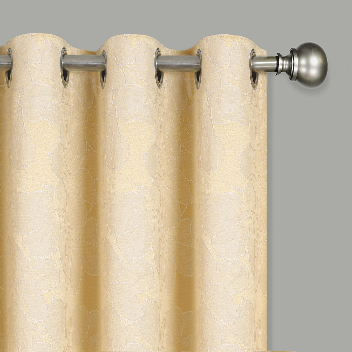 Diana Luxury Floral Blackout Curtains