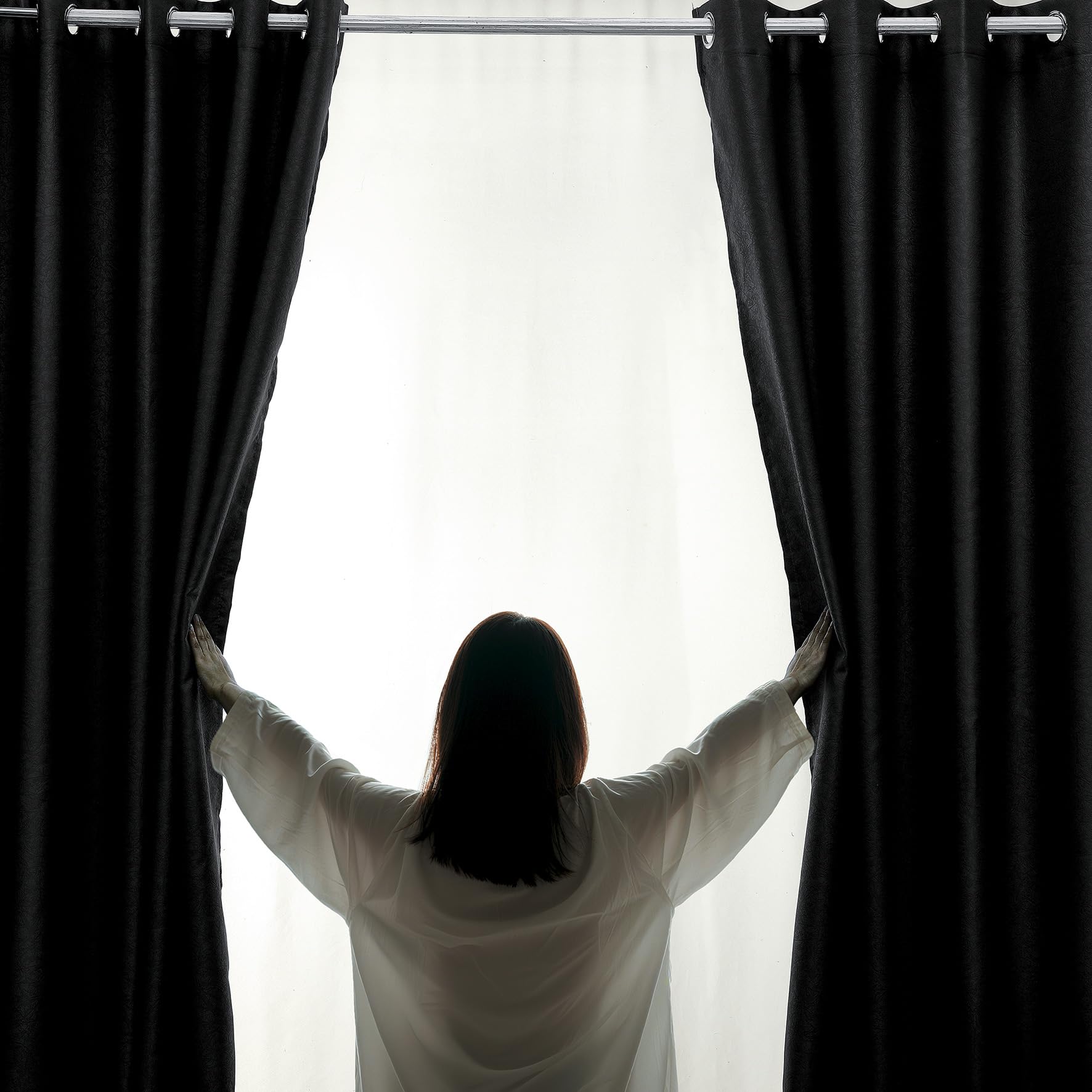 Luxury Embossed Leaf Jacquard Blackout Curtains