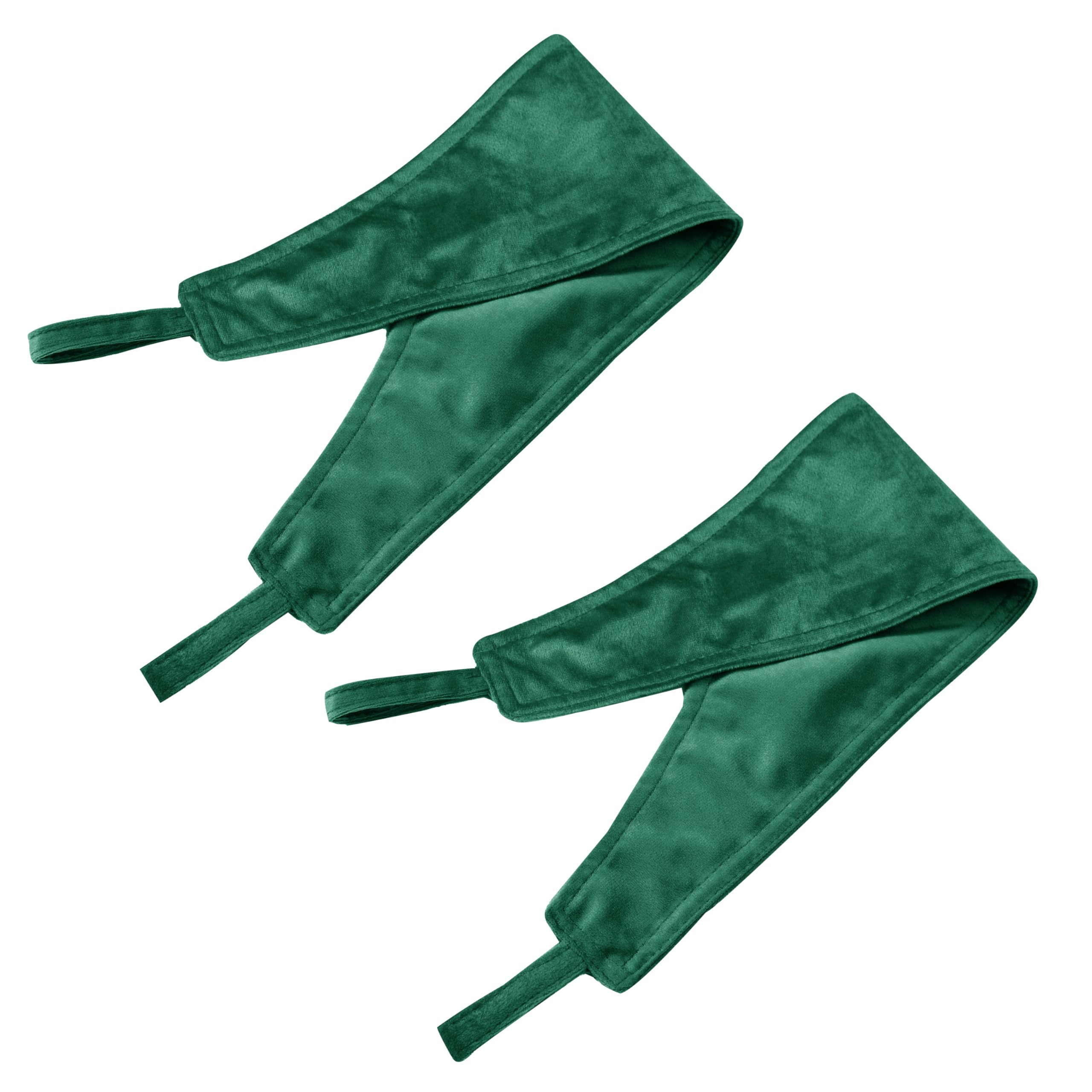 Opulent Dreams Crushed Velvet Curtains - Fully Lined & Room Darkening - Eyelet Ring Top for Bedroom & Living Room - Includes Two Tie Backs - Pair of Panels