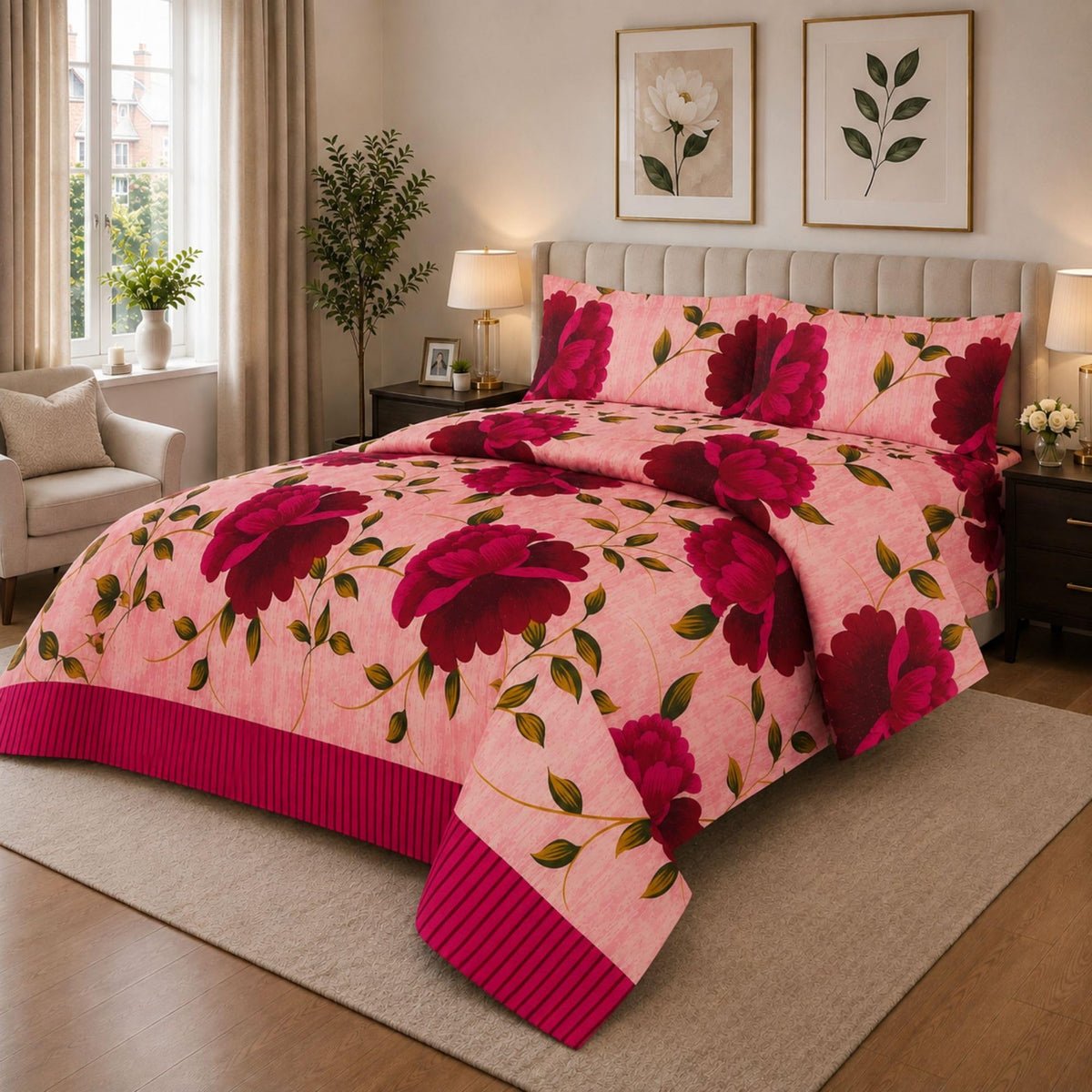 Living Luxury Complete Duvet & Bedding Set – 4pc