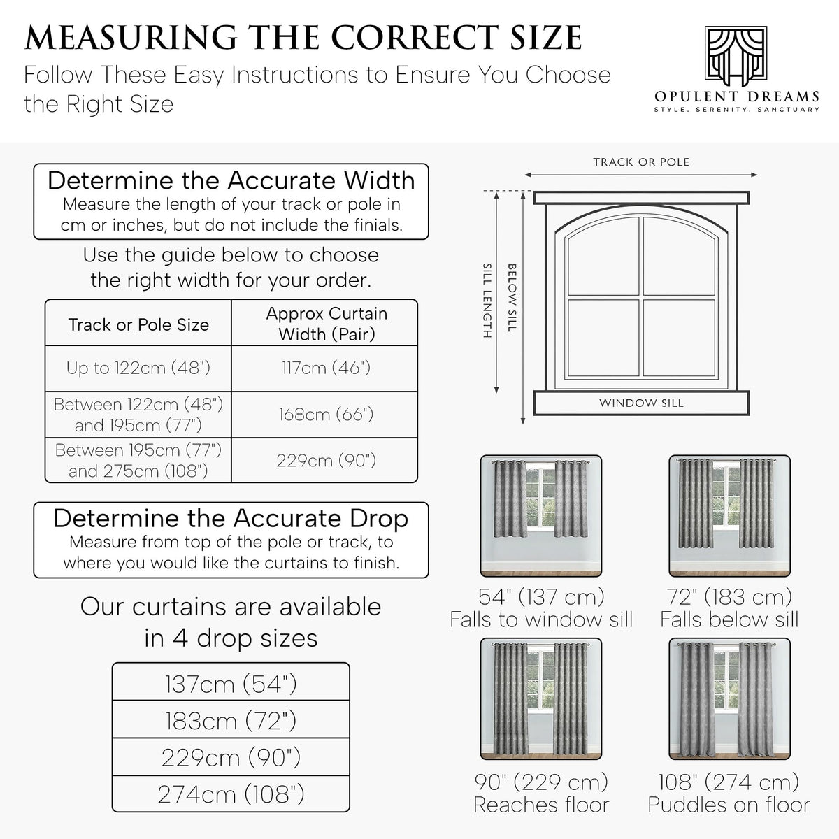 Luxury Jacquard Curtains – Fully Lined Pair