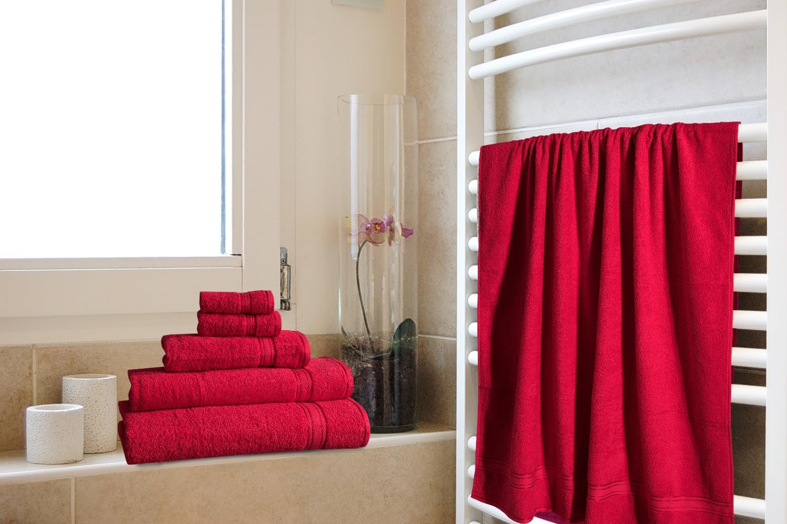 Opulent Dreams 100% Egyptian Cotton Towel Sets – Soft, Absorbent, Quick-Dry – Includes Bath Sheets, Bath Towels, Hand Towels – Luxuriously Easy to Wash - Opulent Dreams