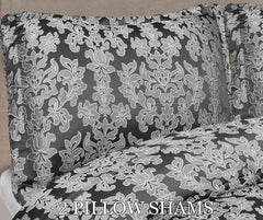 Opulent Living 3-Piece Jacquard Floral Comforter Set – Elegant Bedspread with 2 Pillow Shams, Durable 100% Polyester – All-Season & Machine Washable