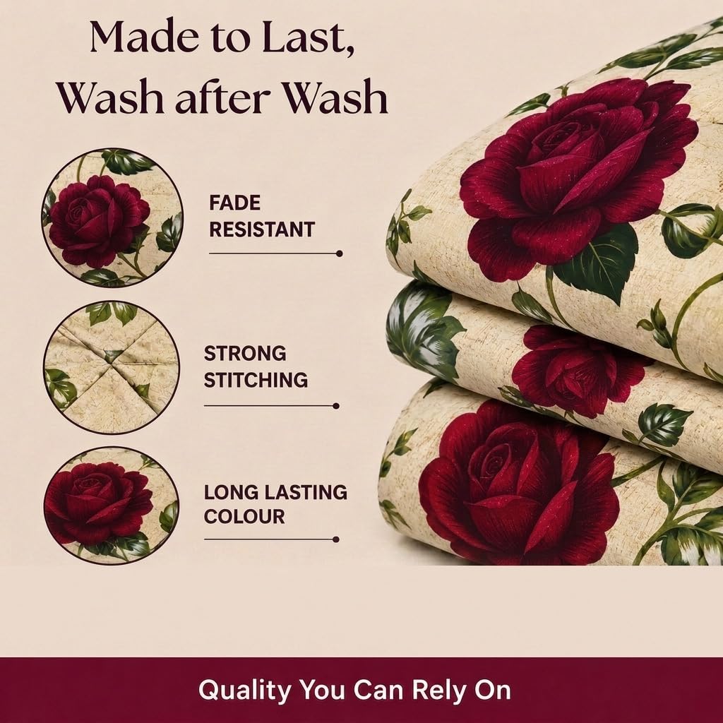 Living Premium Floral Bedding Set Pillowcase Set