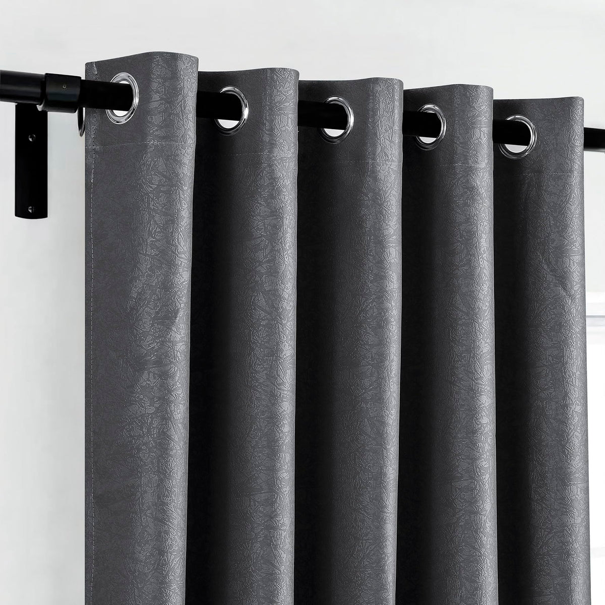 Luxury Embossed Leaf Jacquard Blackout Curtains