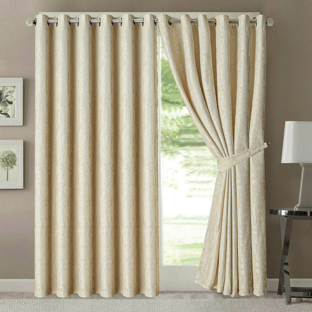 Luxury Jacquard Curtains – Fully Lined Pair