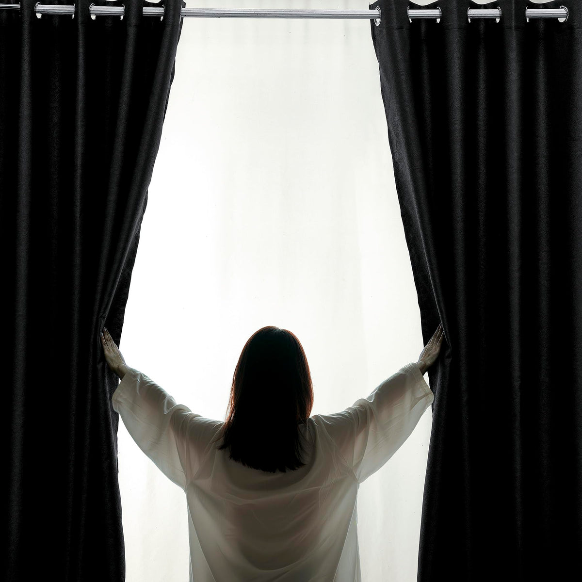 Luxury Embossed Leaf Jacquard Blackout Curtains