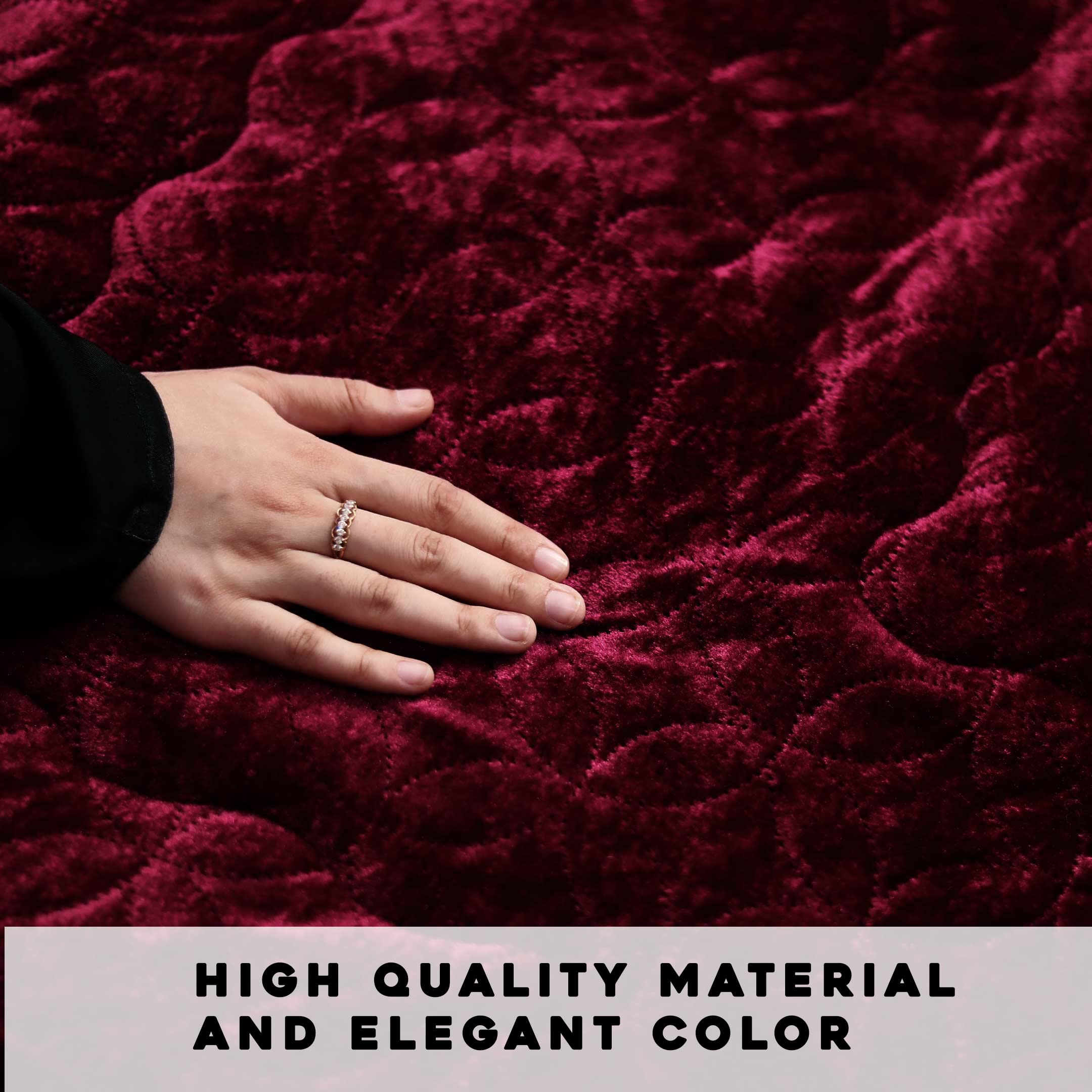 Luxury Crushed Velvet Prayer Rug