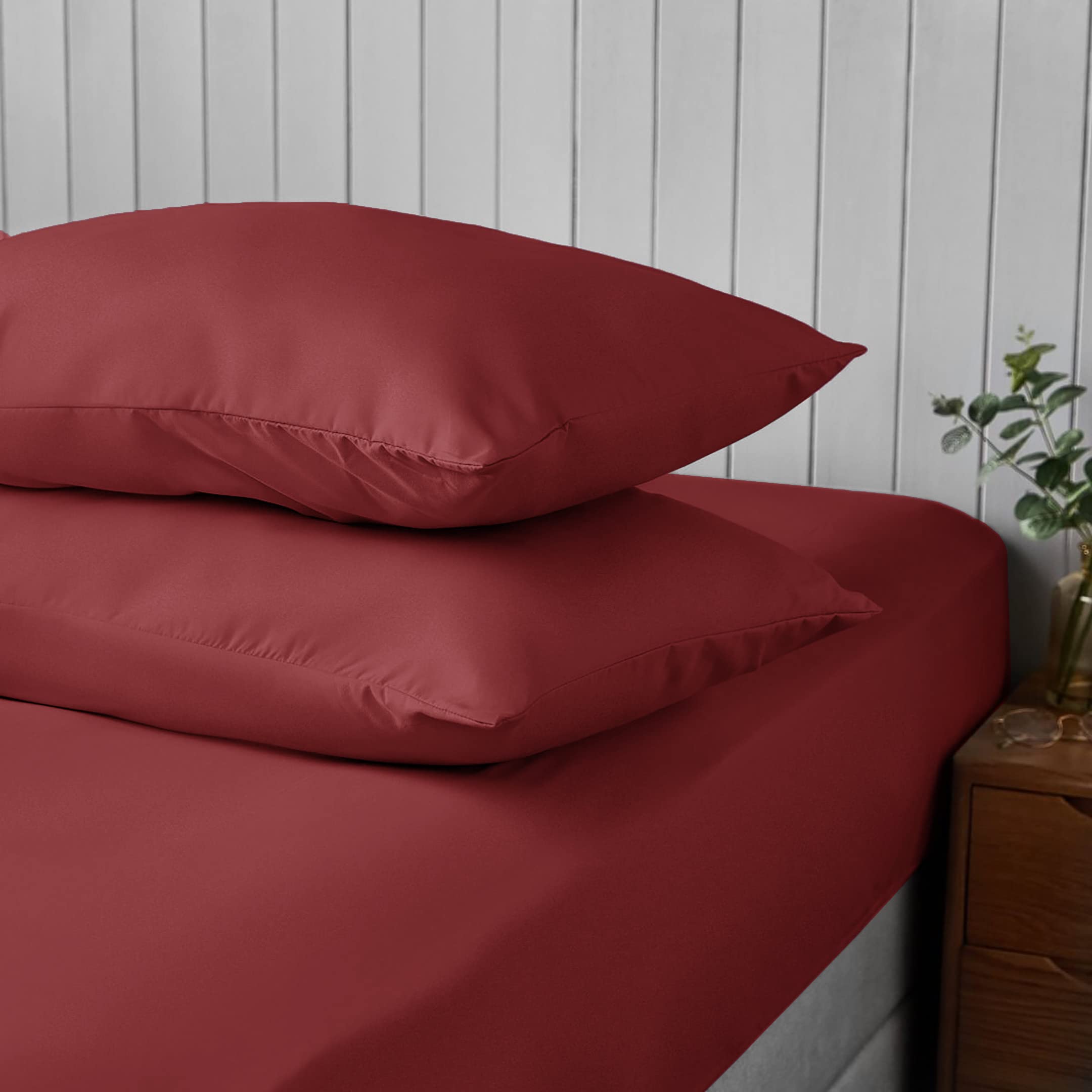 Premium Brushed Microfibre Pillowcases – Set of 2