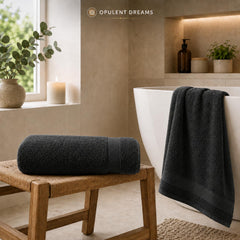 100% Egyptian Cotton Towel Set Charcoal – Luxury Soft, Highly Absorbent & Quick Dry