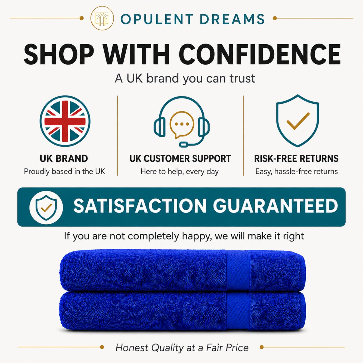 Luxury 100% Egyptian Cotton Towel Set – Beige, Super Soft & Quick-Dry
