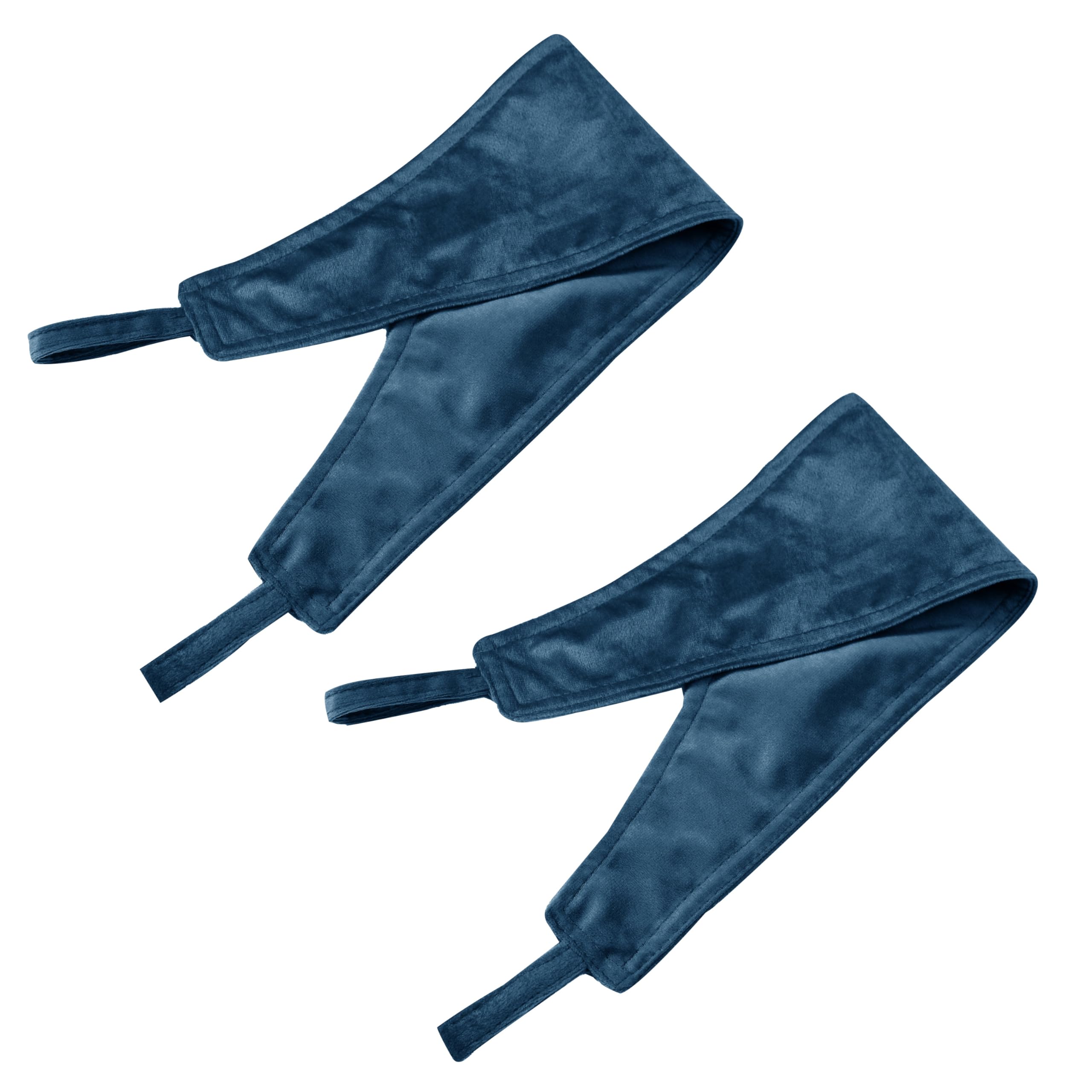 Opulent Dreams Crushed Velvet Curtains - Fully Lined & Room Darkening - Eyelet Ring Top for Bedroom & Living Room - Includes Two Tie Backs - Pair of Panels