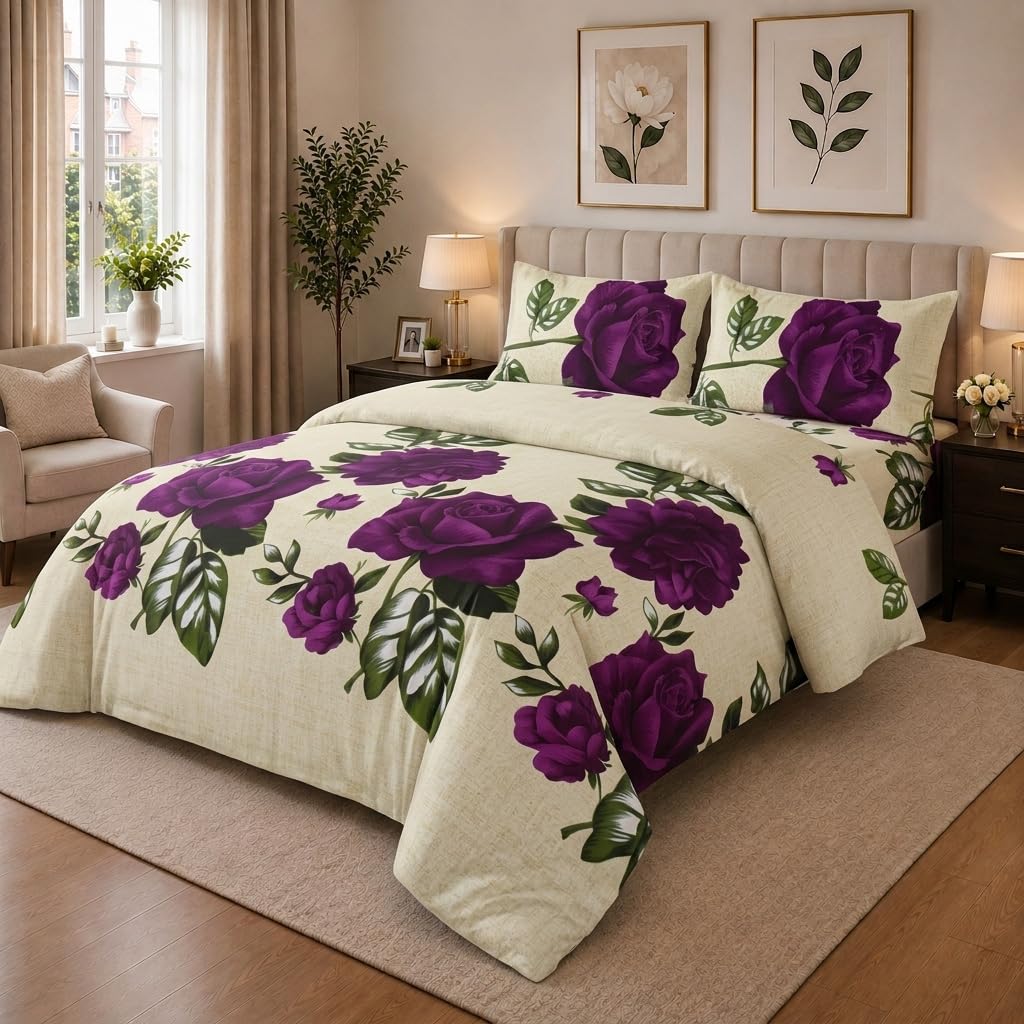 Living Luxury Floral Duvet & Bedding Set