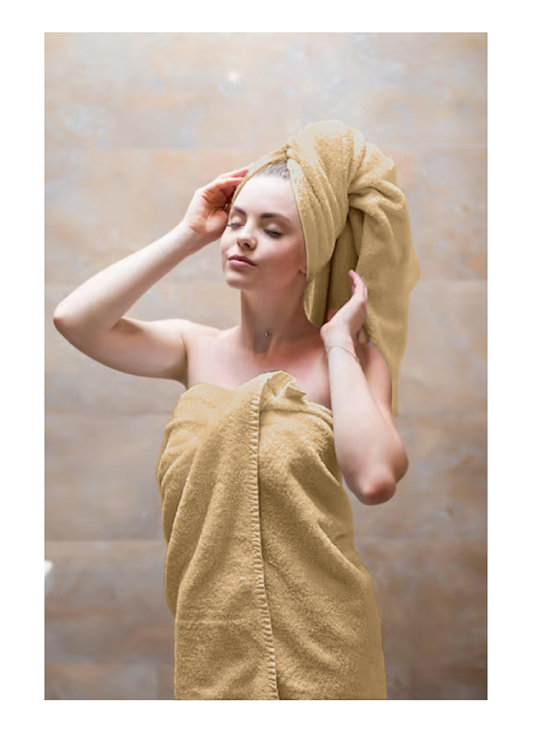 Opulent Dreams 100% Egyptian Cotton Towel Sets – Soft, Absorbent, Quick-Dry – Includes Bath Sheets, Bath Towels, Hand Towels – Luxuriously Easy to Wash - Opulent Dreams