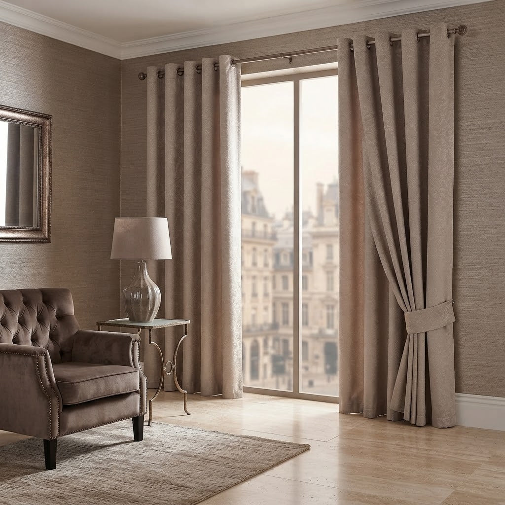 Daisy Luxury Textured Blackout Curtains