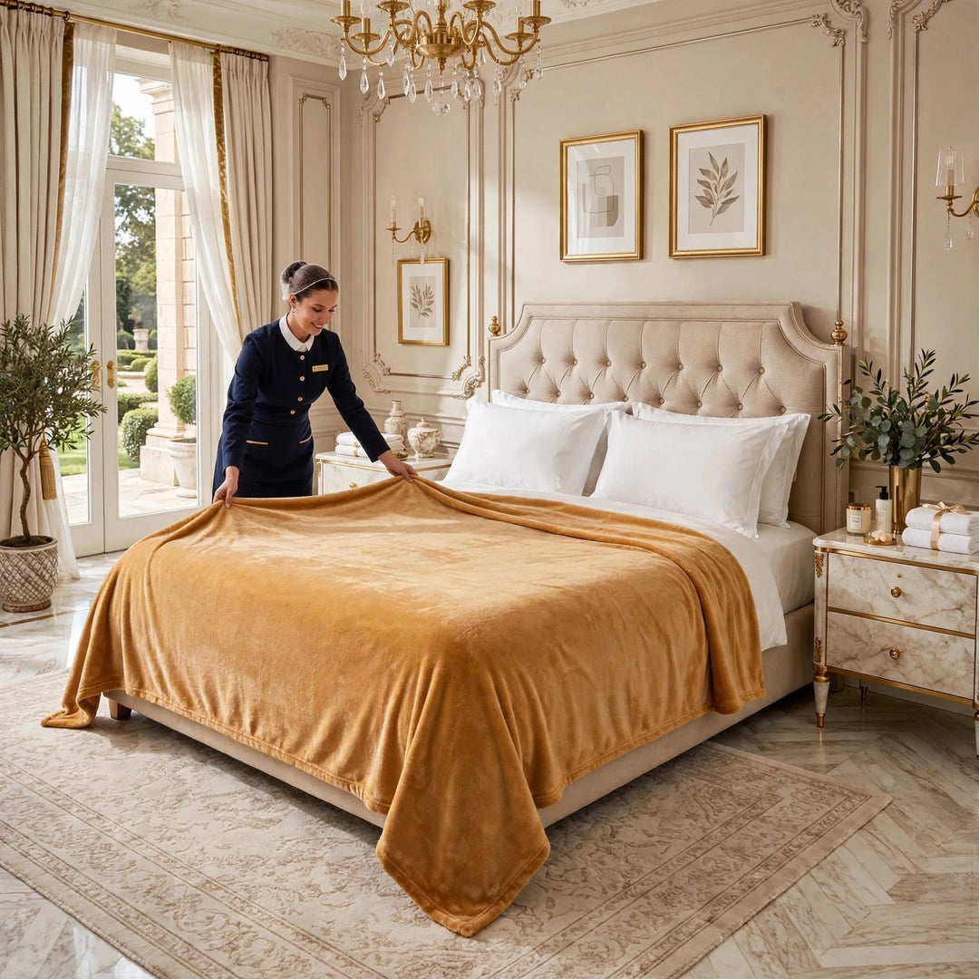 Luxury Mink Fleece Throw Blanket – Soft & Cosy