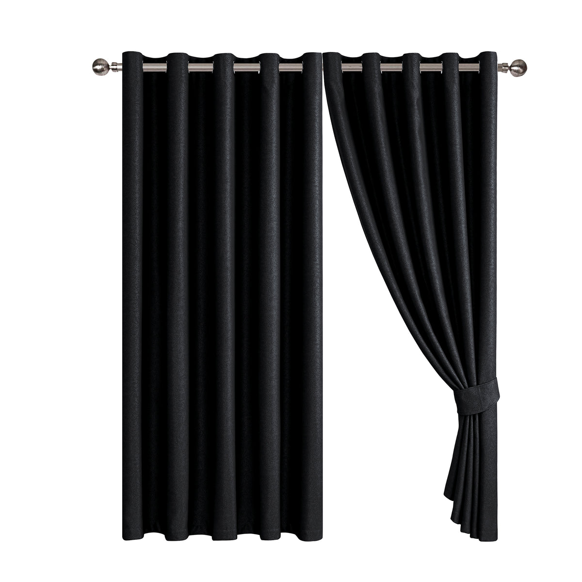 Embossed Luxury Textured Blackout Curtains