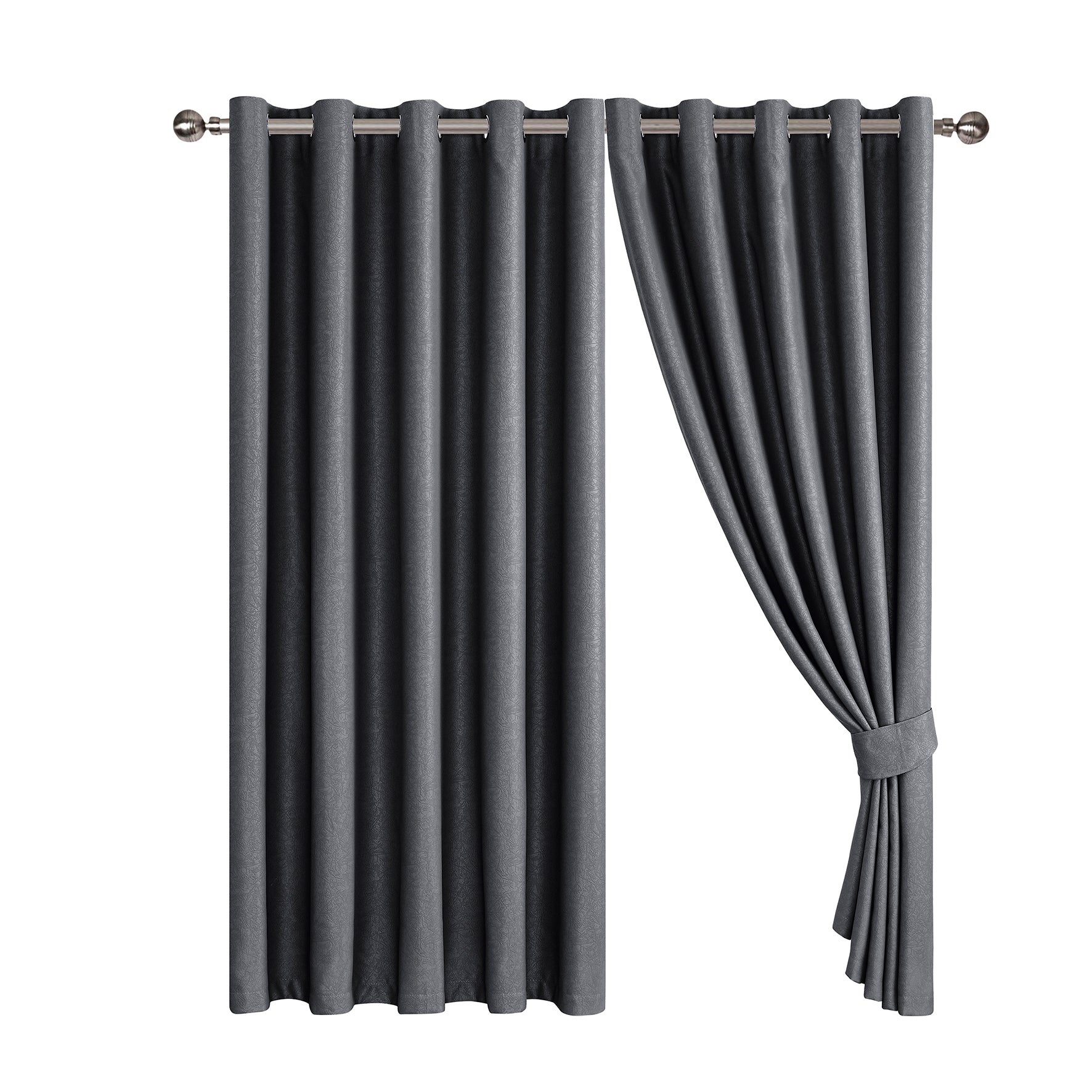 Embossed Luxury Textured Blackout Curtains