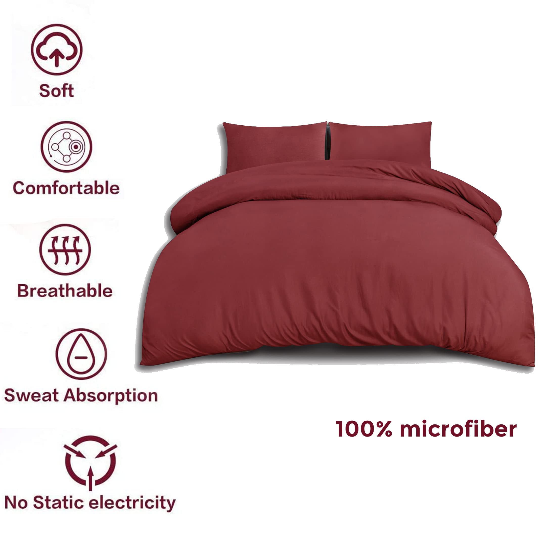 Living Premium Navy Microfibre Duvet Set