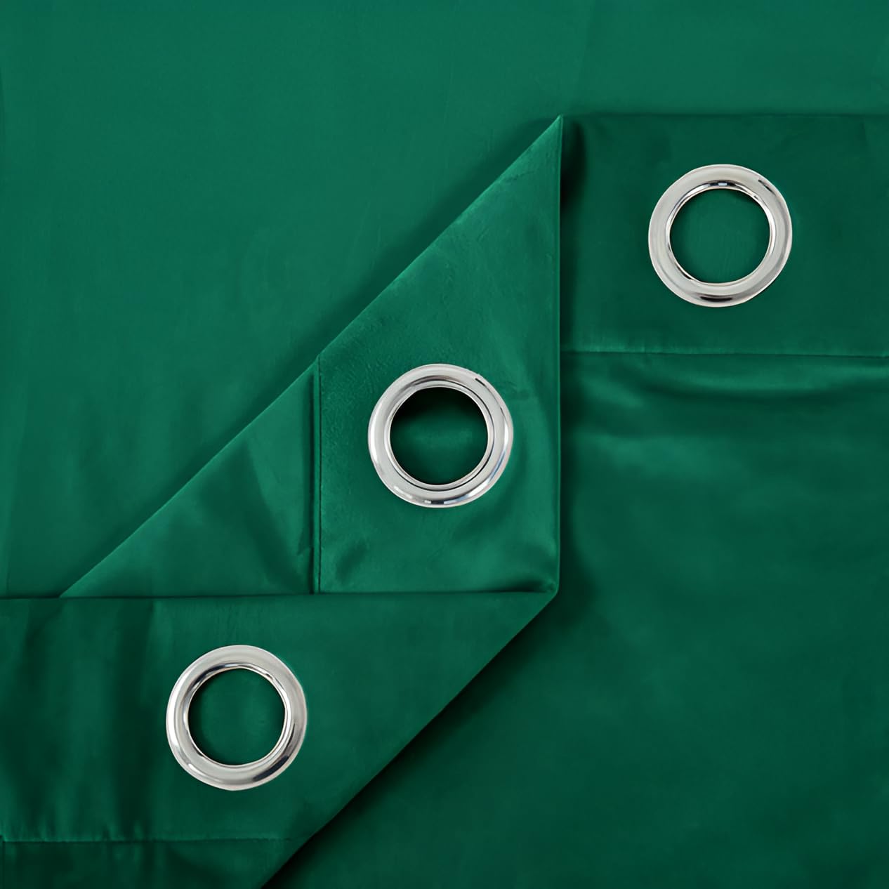 Opulent Dreams Crushed Velvet Curtains - Fully Lined & Room Darkening - Eyelet Ring Top for Bedroom & Living Room - Includes Two Tie Backs - Pair of Panels