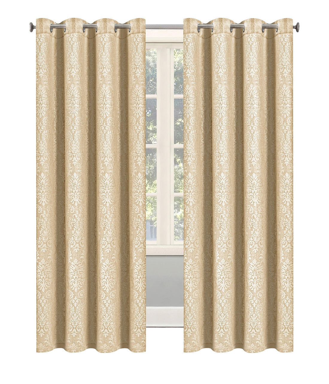 Luxury Embossed Thermal Curtains – Pair