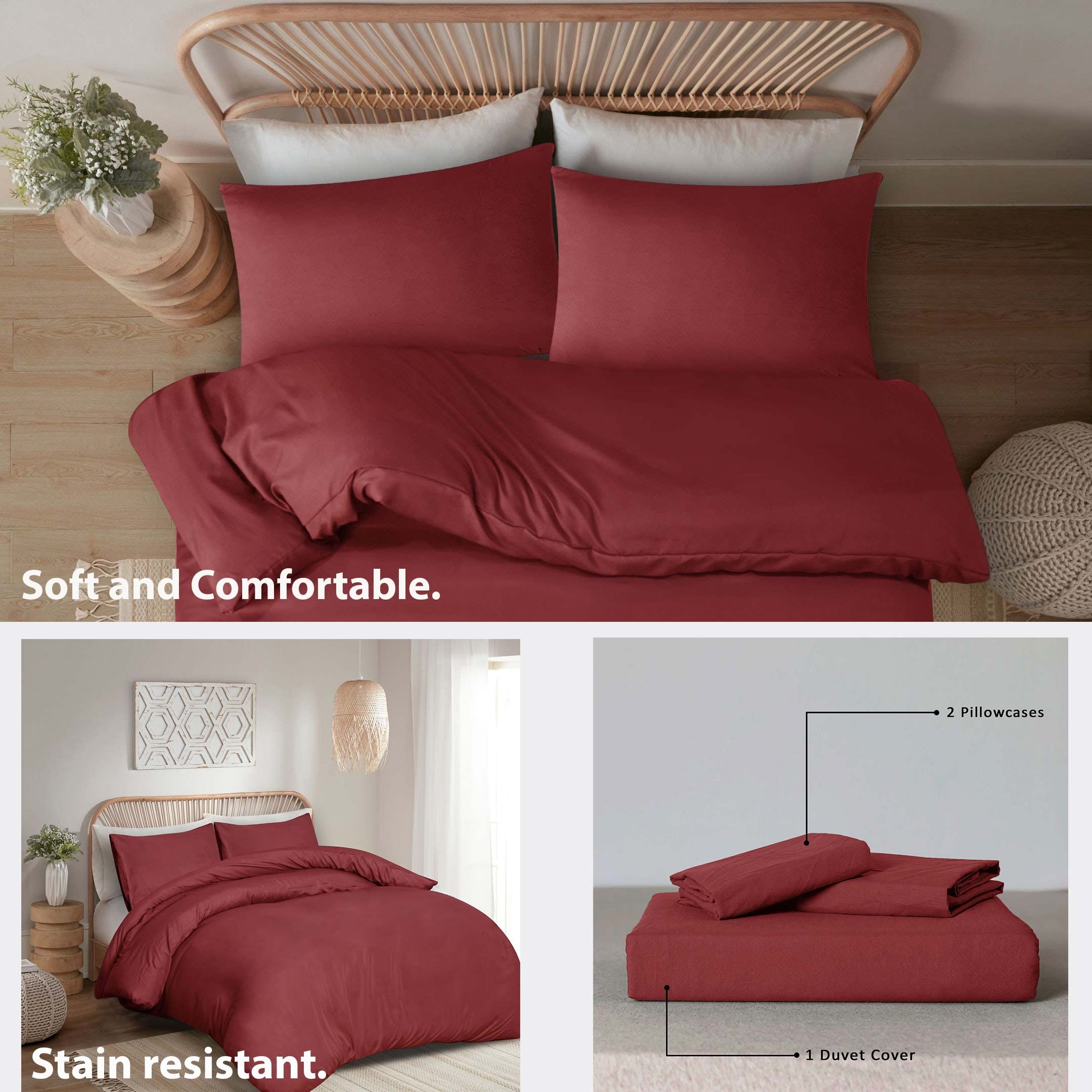 Living Premium Navy Microfibre Duvet Set