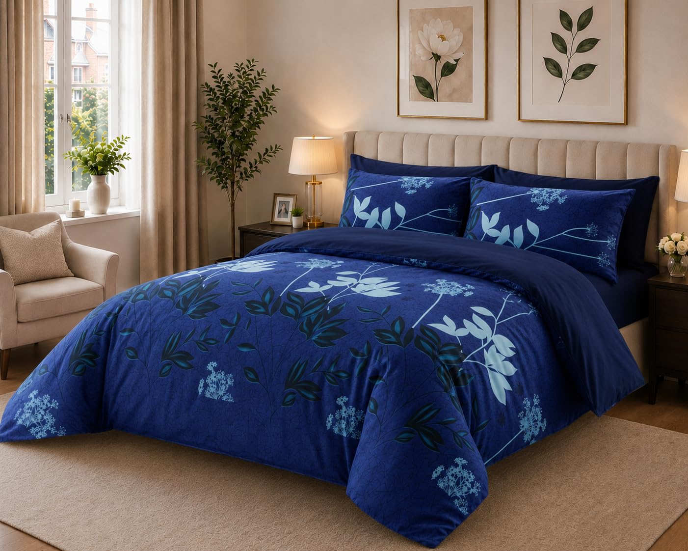Living Luxury Complete Duvet & Bedding Set – 4pc