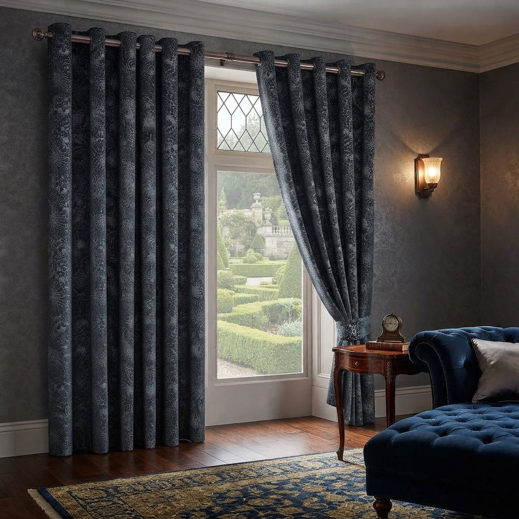 Daisy Luxury Textured Blackout Curtains