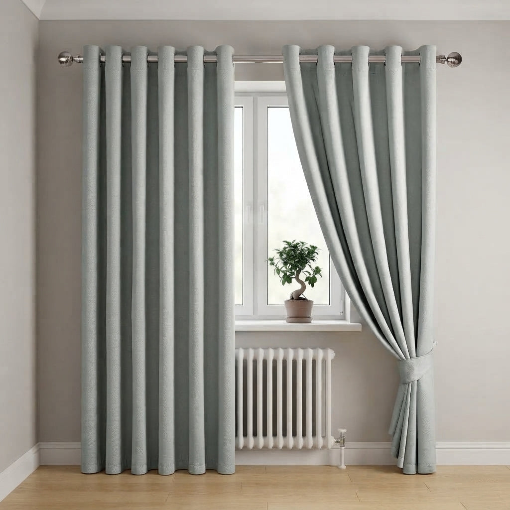 Embossed Luxury Textured Blackout Curtains