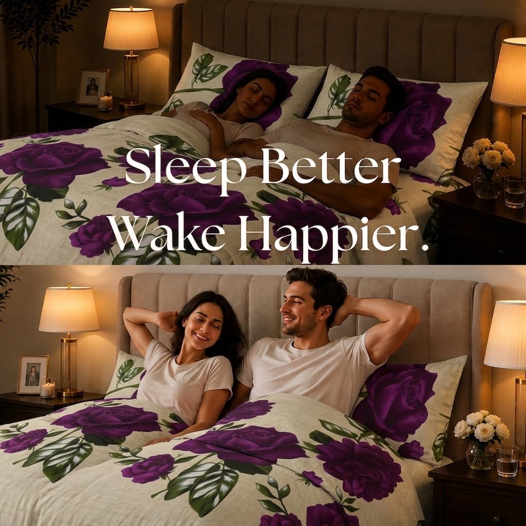 Living Luxury Floral Duvet & Bedding Set