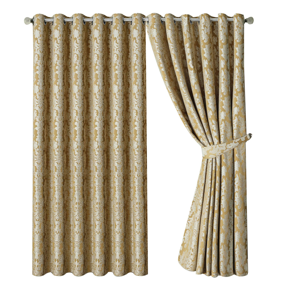 Luxury Jacquard Curtains – Fully Lined Pair