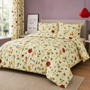 Living Luxury Floral Duvet Cover & Bedding Set