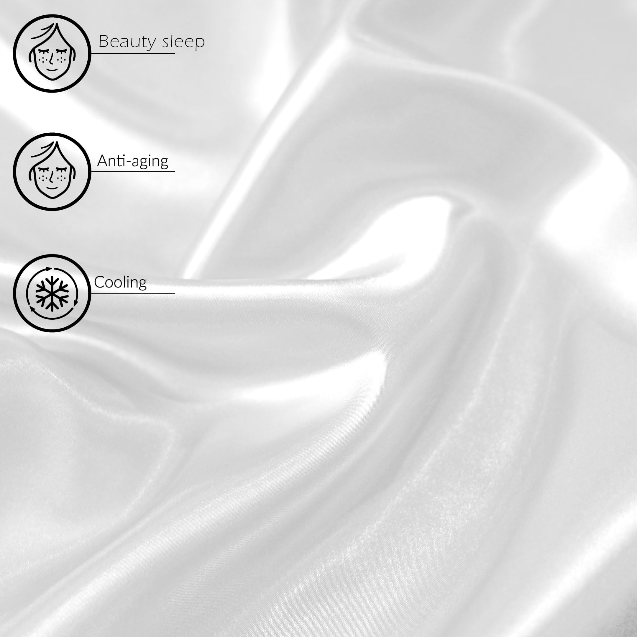 Luxury Satin Pillowcases – Set of 2
