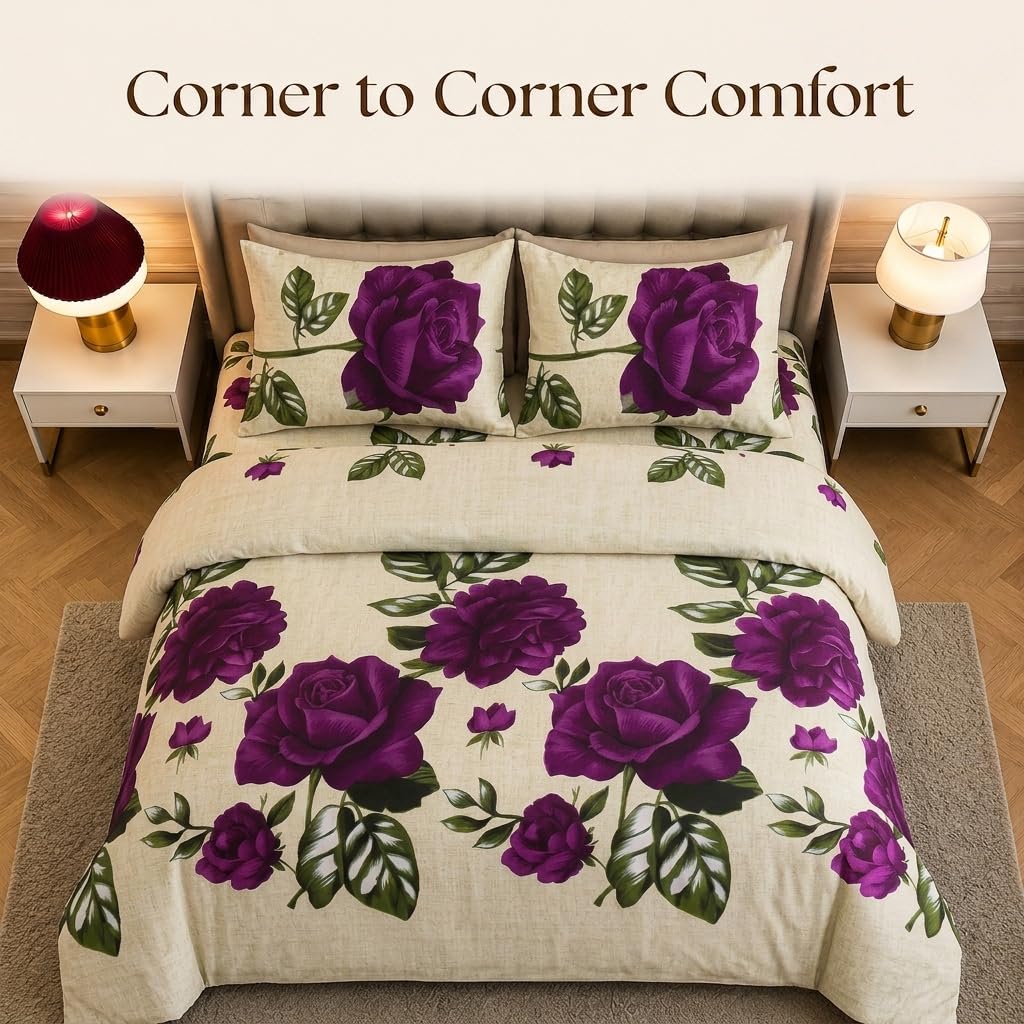 Living Luxury Floral Duvet & Bedding Set