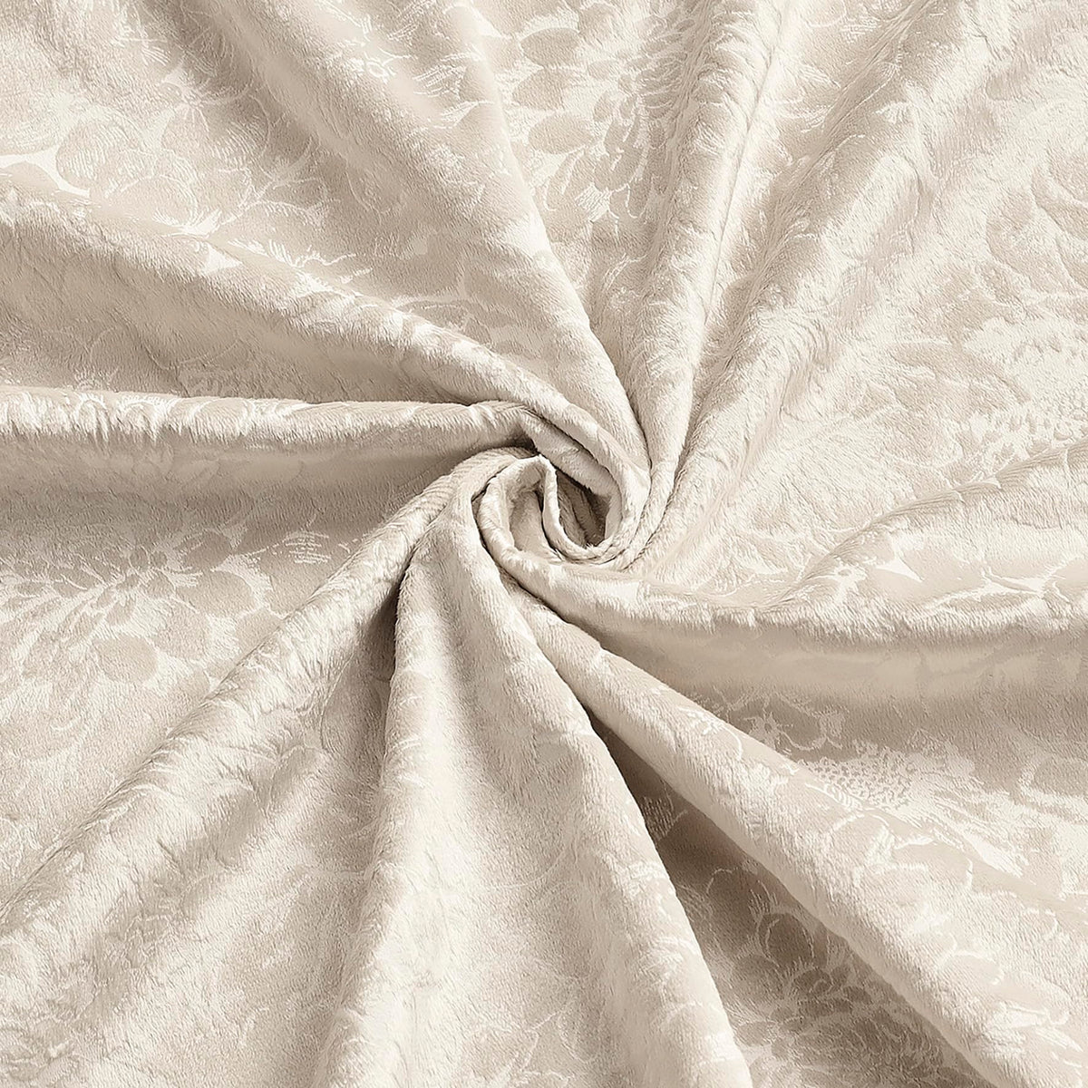 Luxury Floral Jacquard Velvet Curtains – Pair