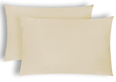 Brushed Microfibre Pillowcases Beige – Set of 2
