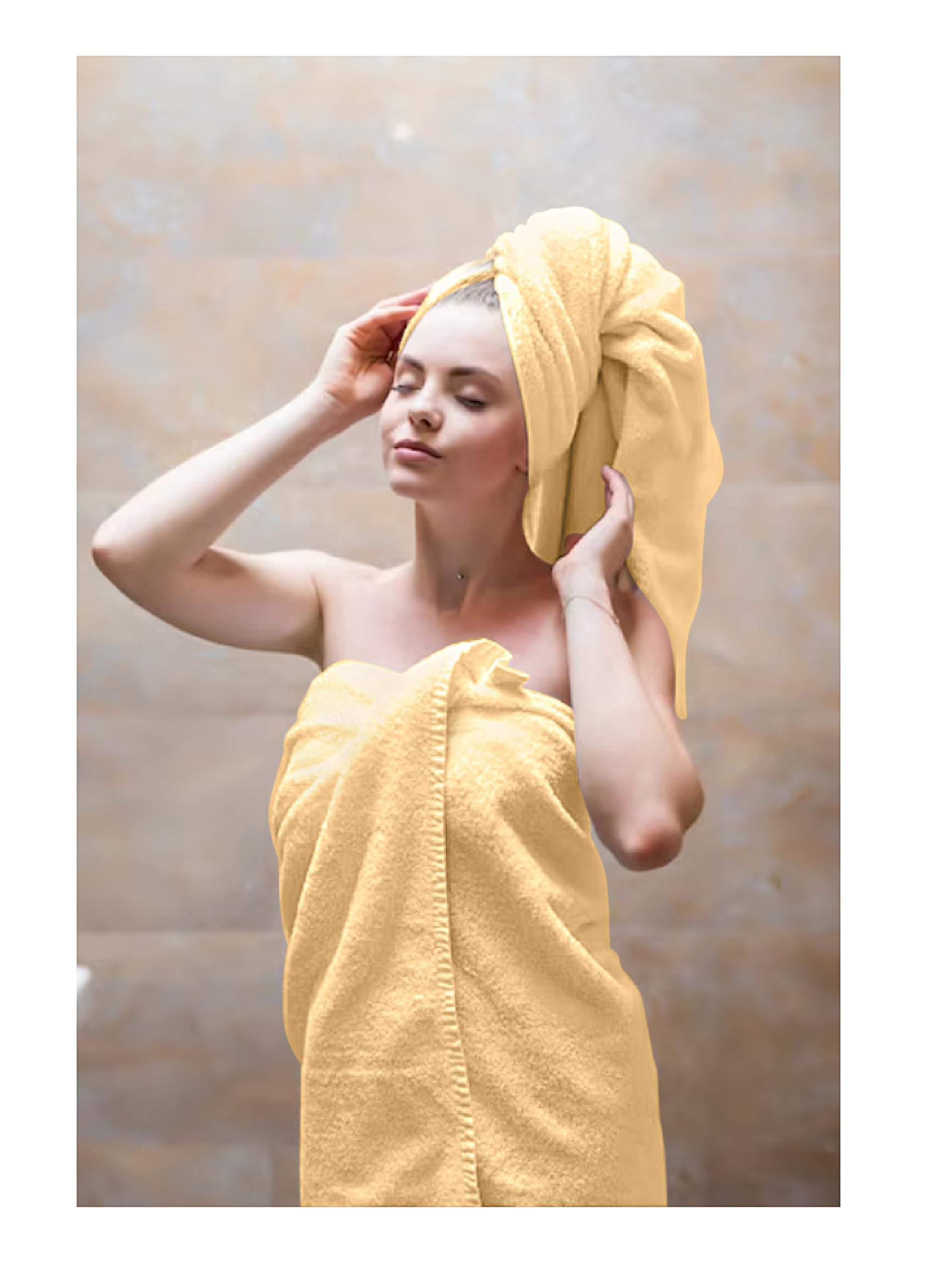 Opulent Dreams 100% Egyptian Cotton Towel Sets – Soft, Absorbent, Quick-Dry – Includes Bath Sheets, Bath Towels, Hand Towels – Luxuriously Easy to Wash - Opulent Dreams