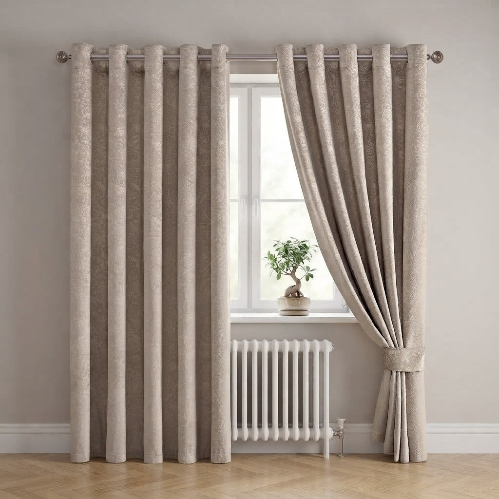 Daisy Luxury Textured Blackout Curtains