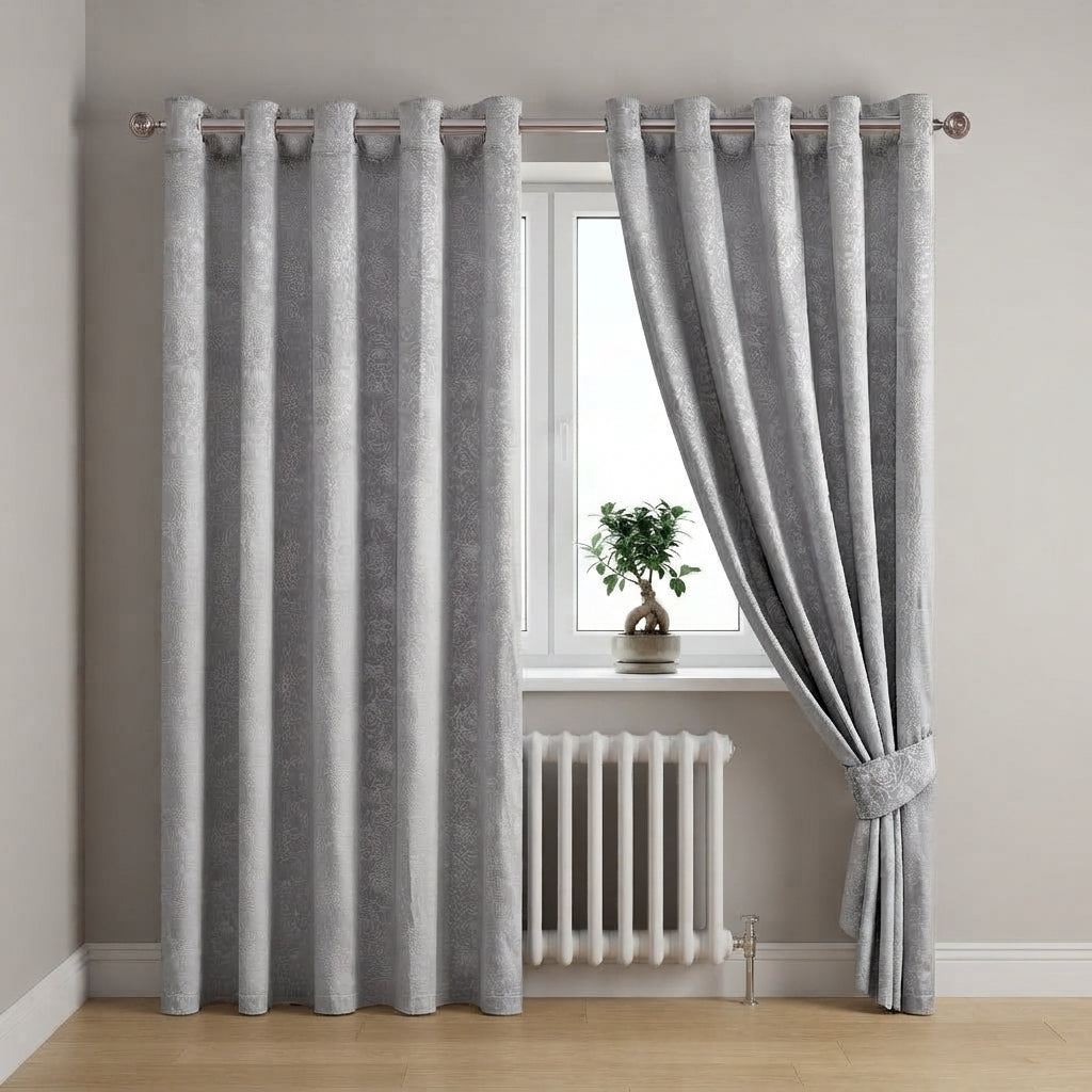 Daisy Luxury Textured Blackout Curtains