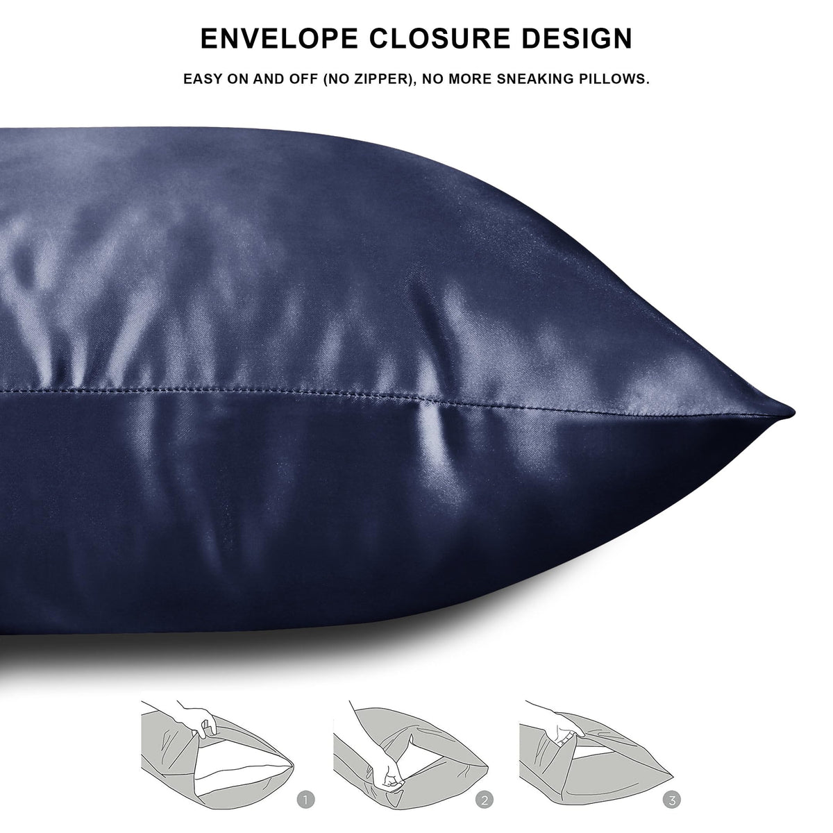 Luxury Satin Pillowcases – Set of 2