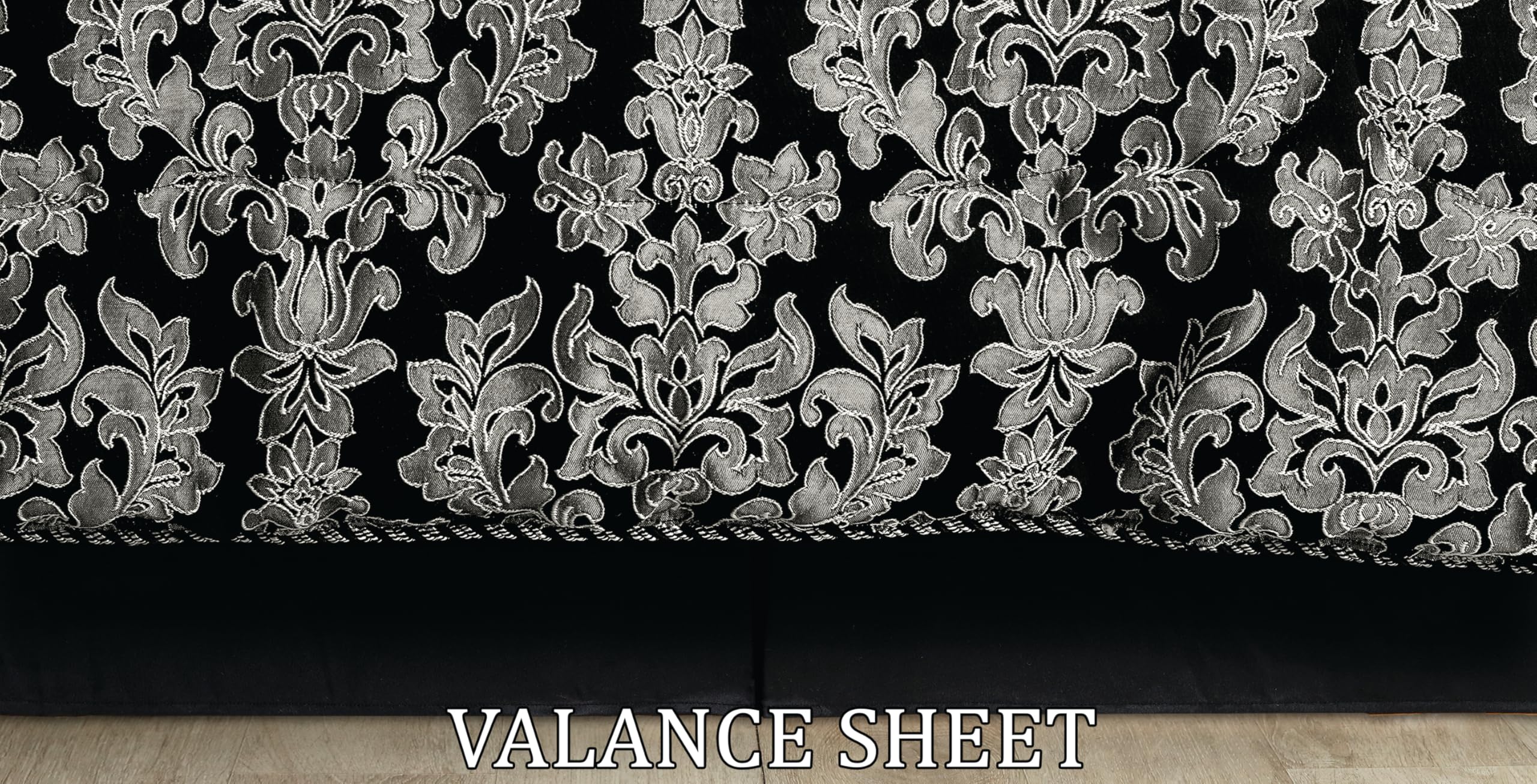 Living Luxury Jacquard Floral Comforter Set – 7pc