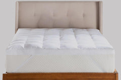 OpulentDreams Mattress Topper with 400-Gsm Filling - 30 CM Extra Deep - Soft and Extra Thick