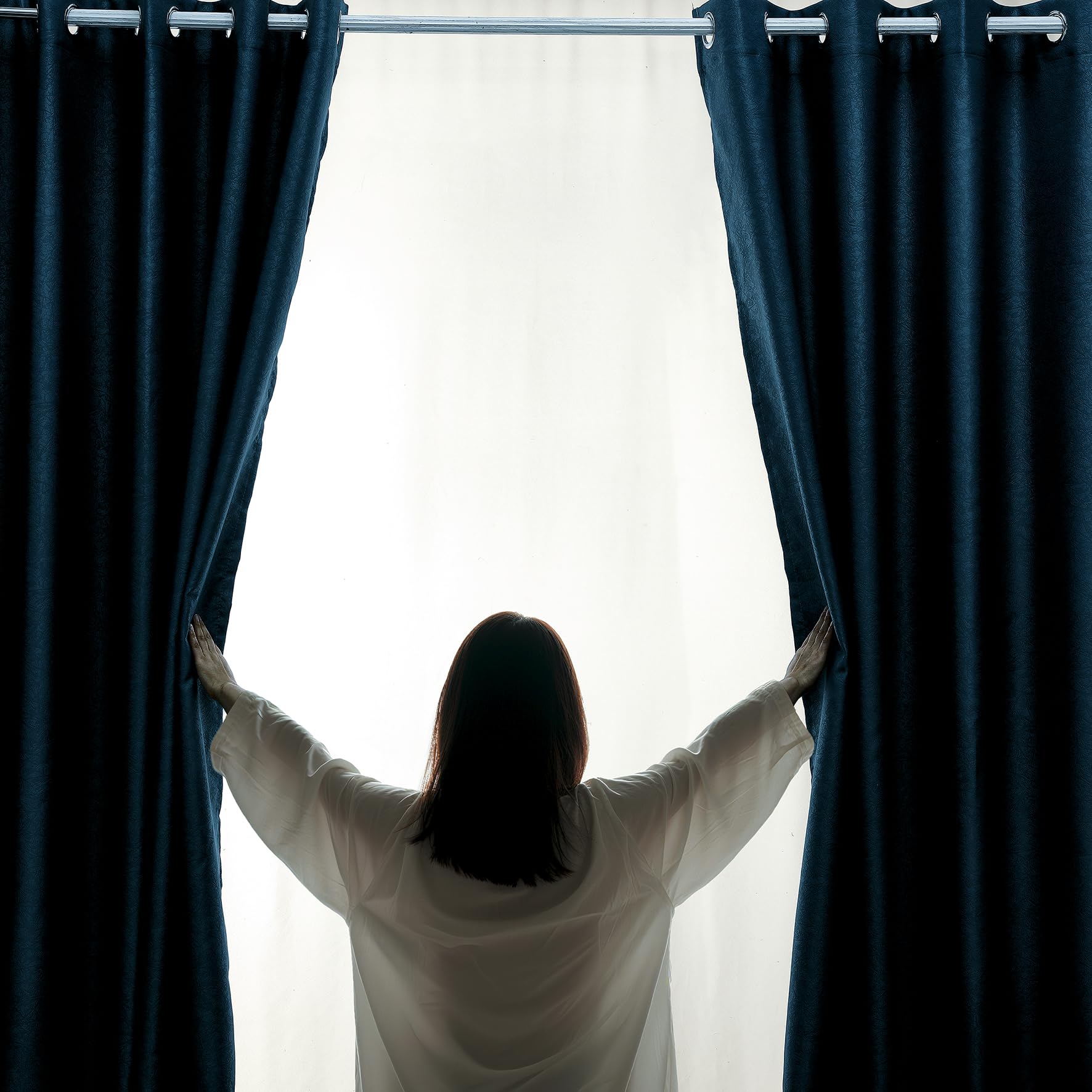 Luxury Embossed Leaf Jacquard Blackout Curtains