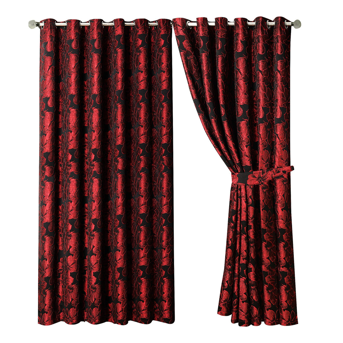 Luxury Jacquard Curtains – Fully Lined Pair