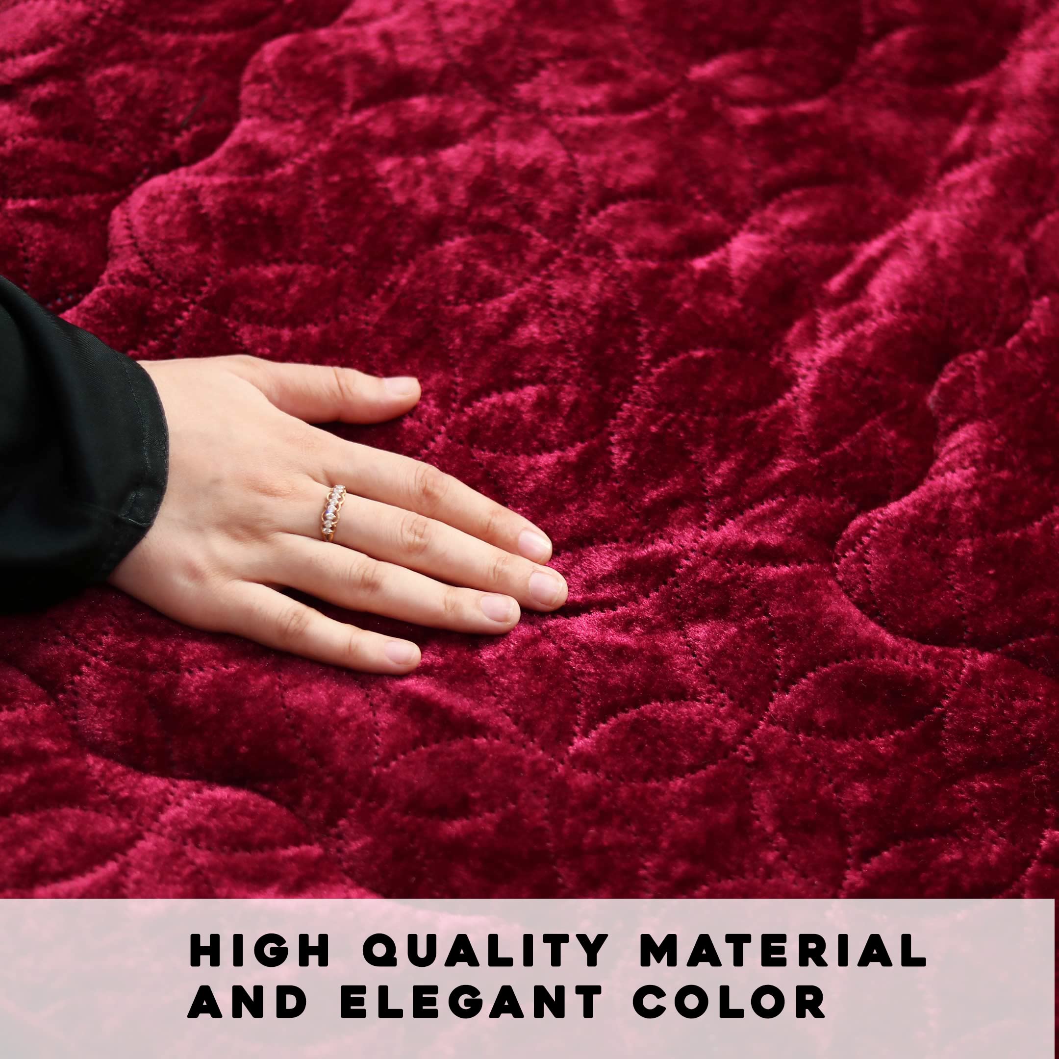Luxury Crushed Velvet Prayer Rug