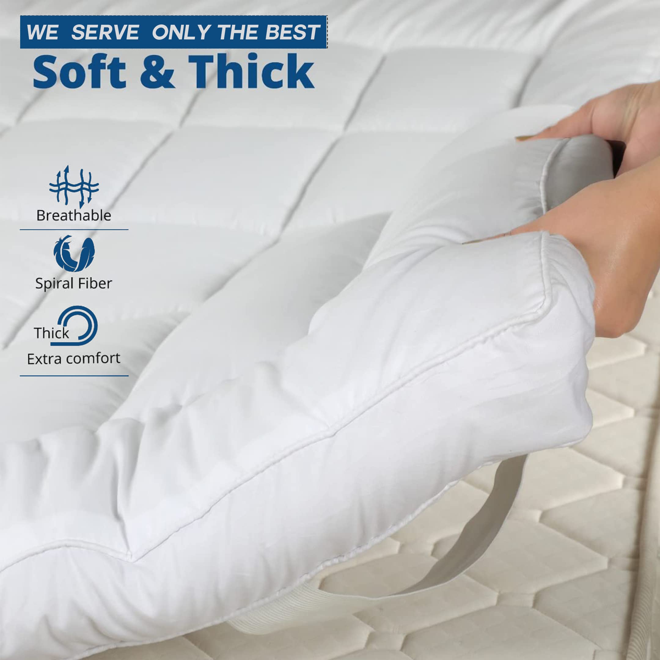 Luxury Extra Deep Mattress Topper – 400 GSM