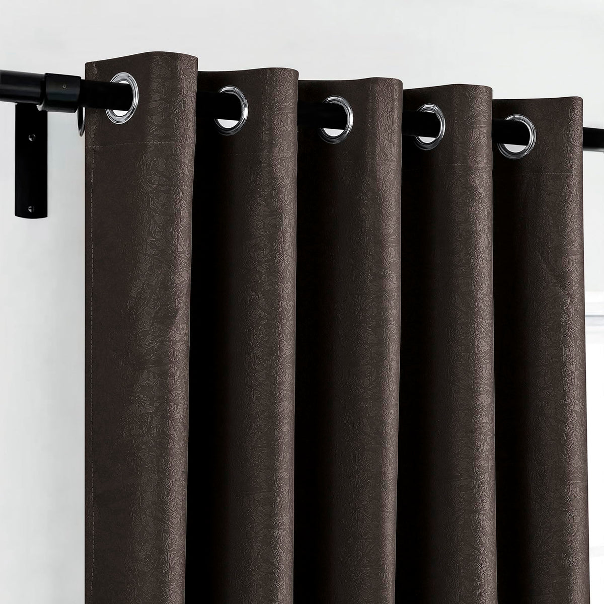 Luxury Embossed Leaf Jacquard Blackout Curtains